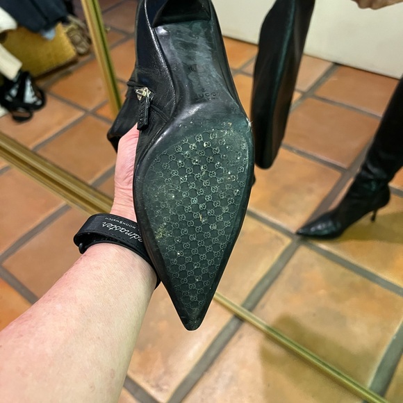 Gucci Black Heeled Boots for Women - Picture 11 of 16